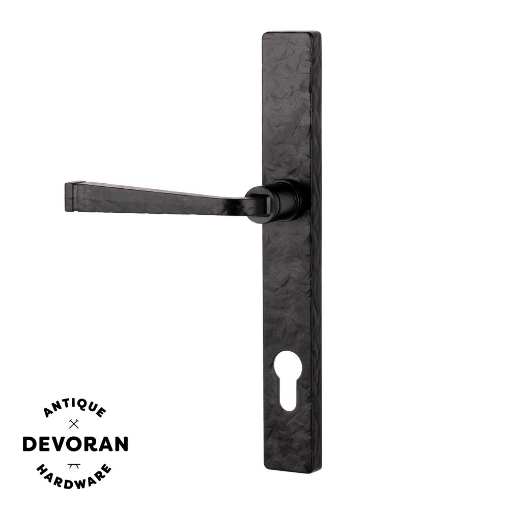 Devoran Straight Door Handle - Black - (Sold in Pairs)